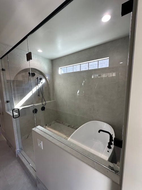 Tub and shower plumbing installation by MBR Construction Services